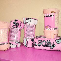 Hello Kitty New Throw Blankets $7 Each Or $15 Takes All Of Them New 