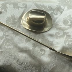 Brass Cowboy Hat and Horse Shoe Horn 🐴