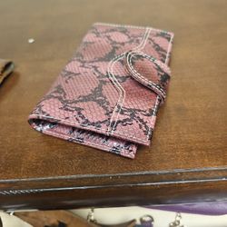 Mr. Cat Woman's Pink Snake Skin Wallet