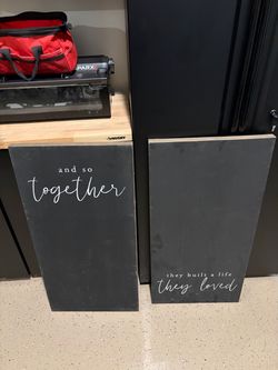 Wood board art $15