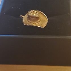 14k Gold Cowboy Hat Charm
