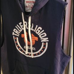 True Religion Vest Hoodie.  Size XL.  New.  IF IT'S UP IT'S AVAILABLE. THANKS 