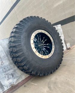 On sale. Raceline 15x7 4x137 Beadlock wheels & 32x10-15 tires for CAN AM MAVERICK & HONDA TALON SXS UTV (We Finance)