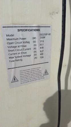 Used solar panels for sale