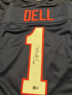 Tank Dell #1 Autographed Pro-Style Custom Jersey – Beckett Authenticated