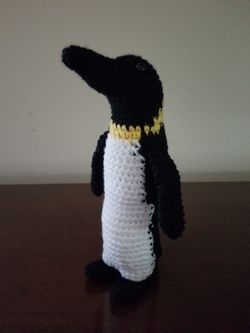 Penguins crochet great photo props or baby shower
