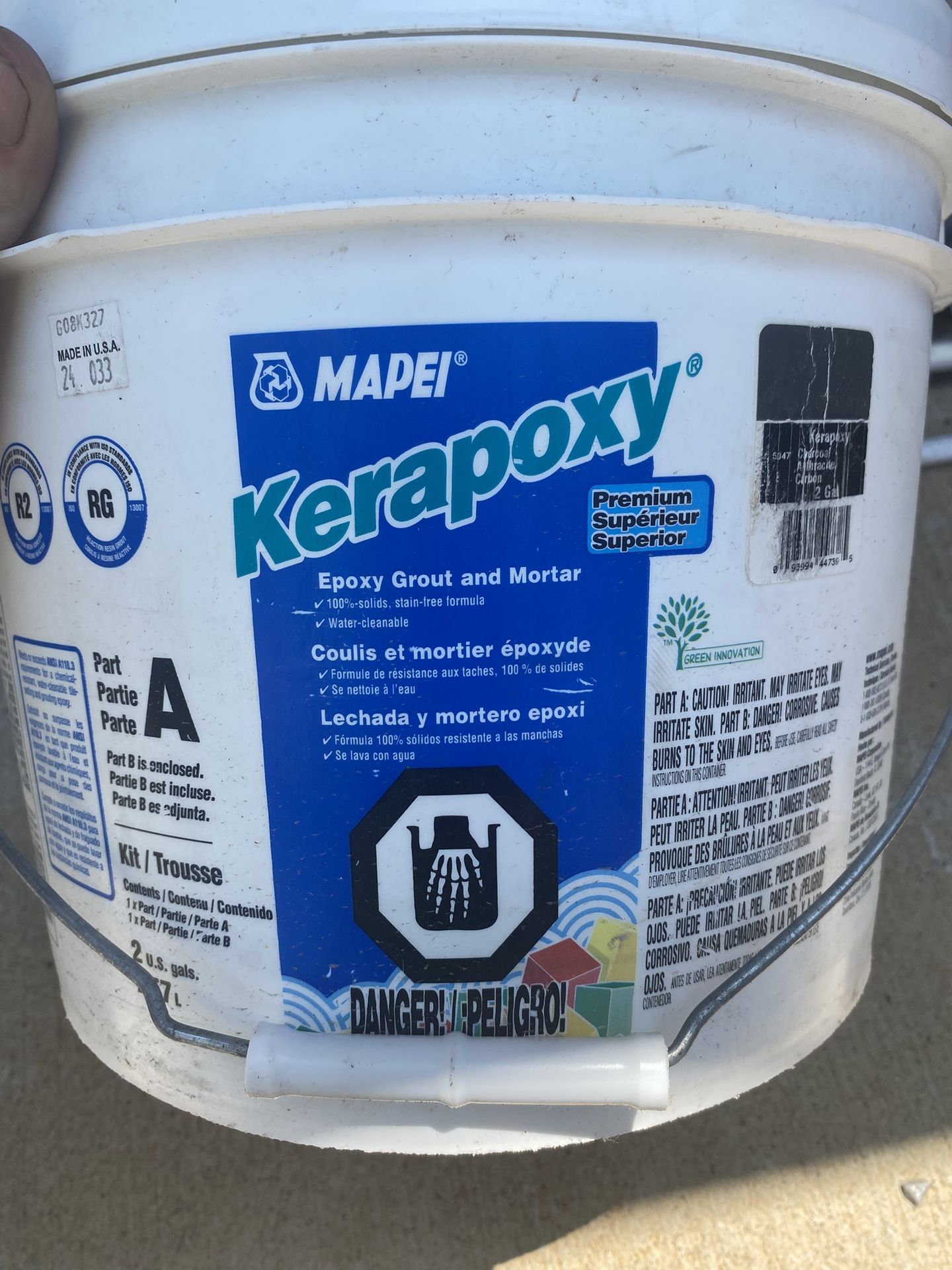 kerapoxy charcoal anthracite carbon