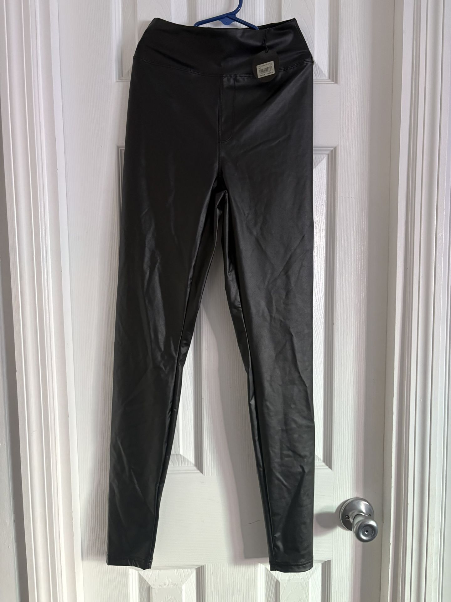 Offline By Aerie Real Luxe Black Leather Leggings 