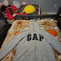 Grey Gap Zip Up Size M