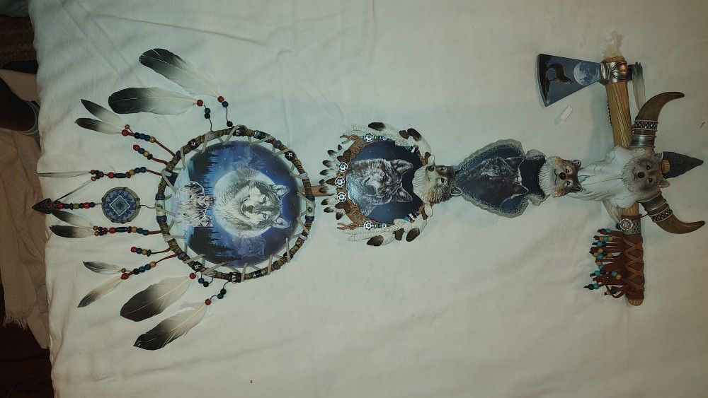 Native American Wolf Decoration