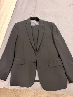Men's Gray Two-Button Suit Jacket w/ slacks