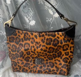 Authentic Dooney and Bourke cheetah print bag