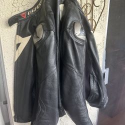 Dainese Motorcycle Jacket, Shoes, and Gloves