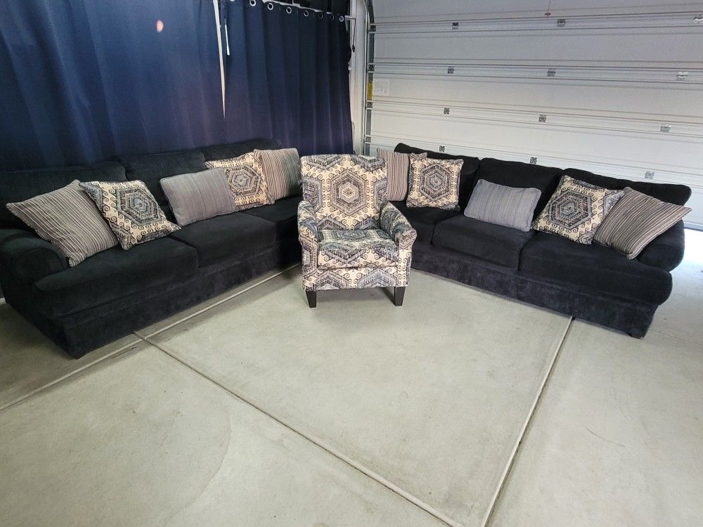 2 Sofas and 1 Chair