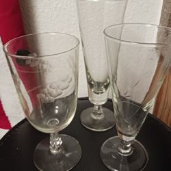 To Crystal Glasses One Regular