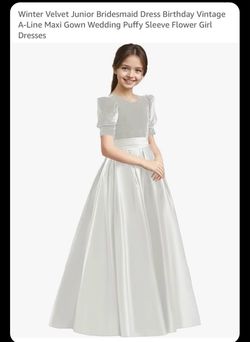 Beautiful girls’ princess ball gown, perfect for First Communion, pageants, proms, weddings
