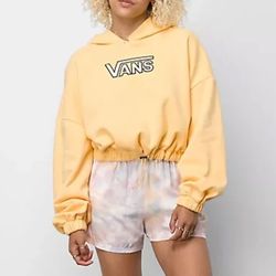 Vans Women's Tri-Dye Flying V Cropped Hoodie