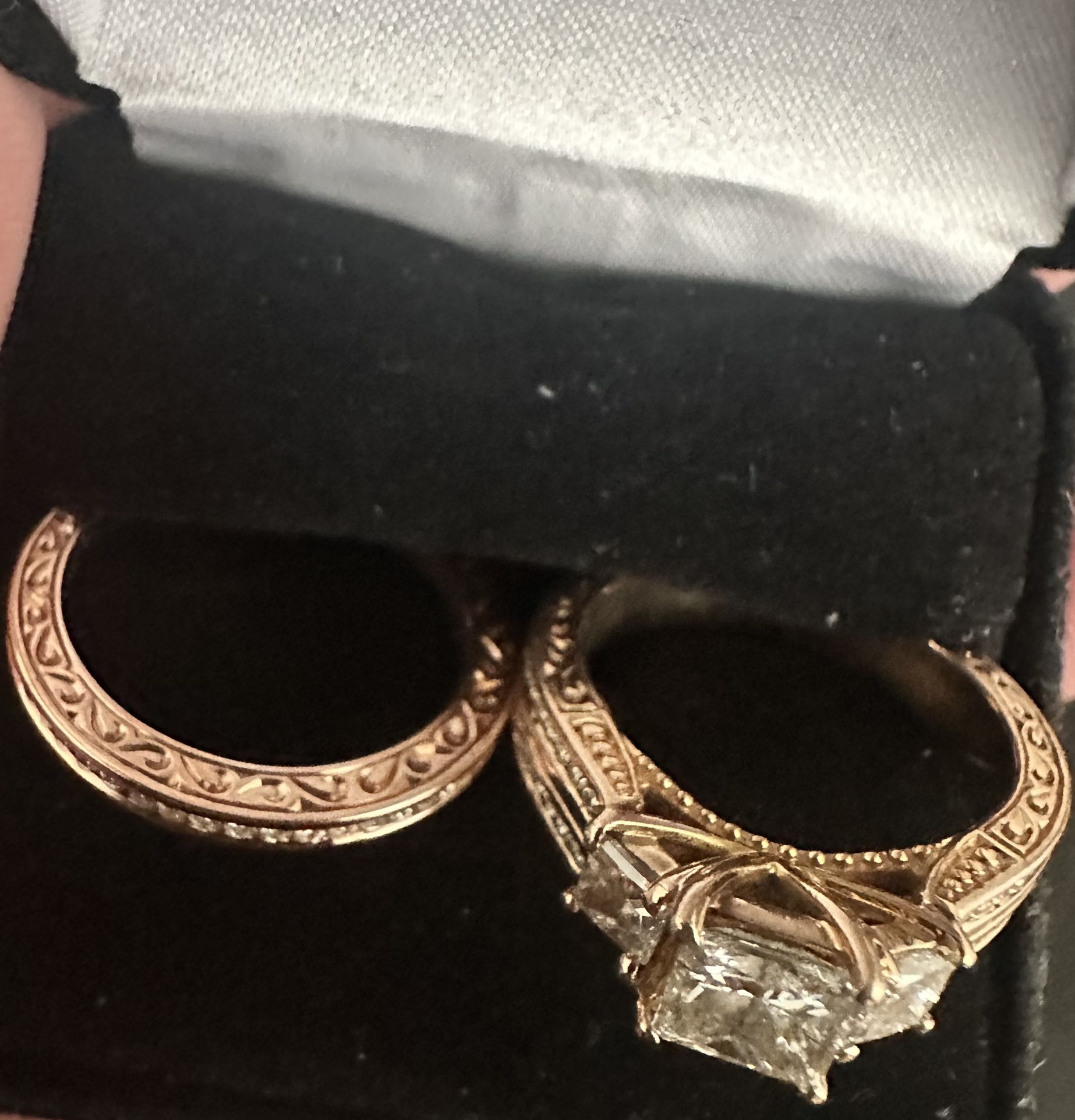 Engagement Ring And Band