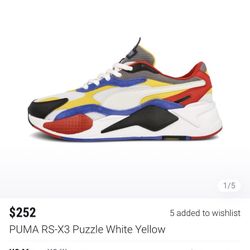 Puma Rs X3 Puzzle White Yellow