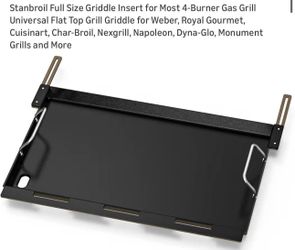 Universal Gas Grill Griddle Insert