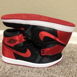 Size 11.5 - Air Jordan 1 Retro Satin Bred W