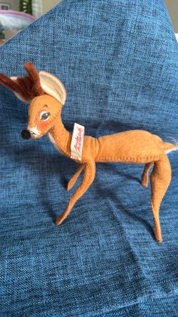 Vintage 1965 Annalee Reindeer – Approx. 8” Tall x 7” Wide – Christmas Holiday Decor