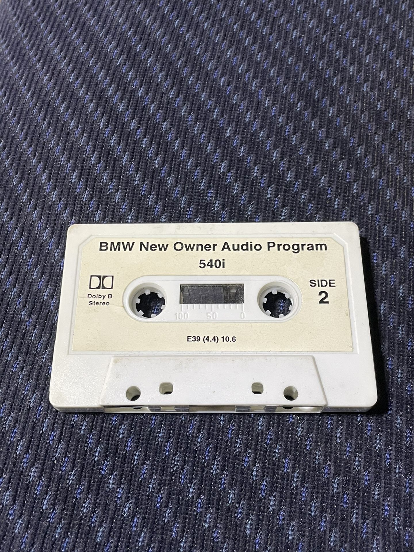 Rare BMW E39 540i New Owner Cassette Tape Oem