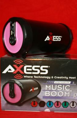 Axess bazooka Bluetooth speaker SD card,slot USB port,FM radio