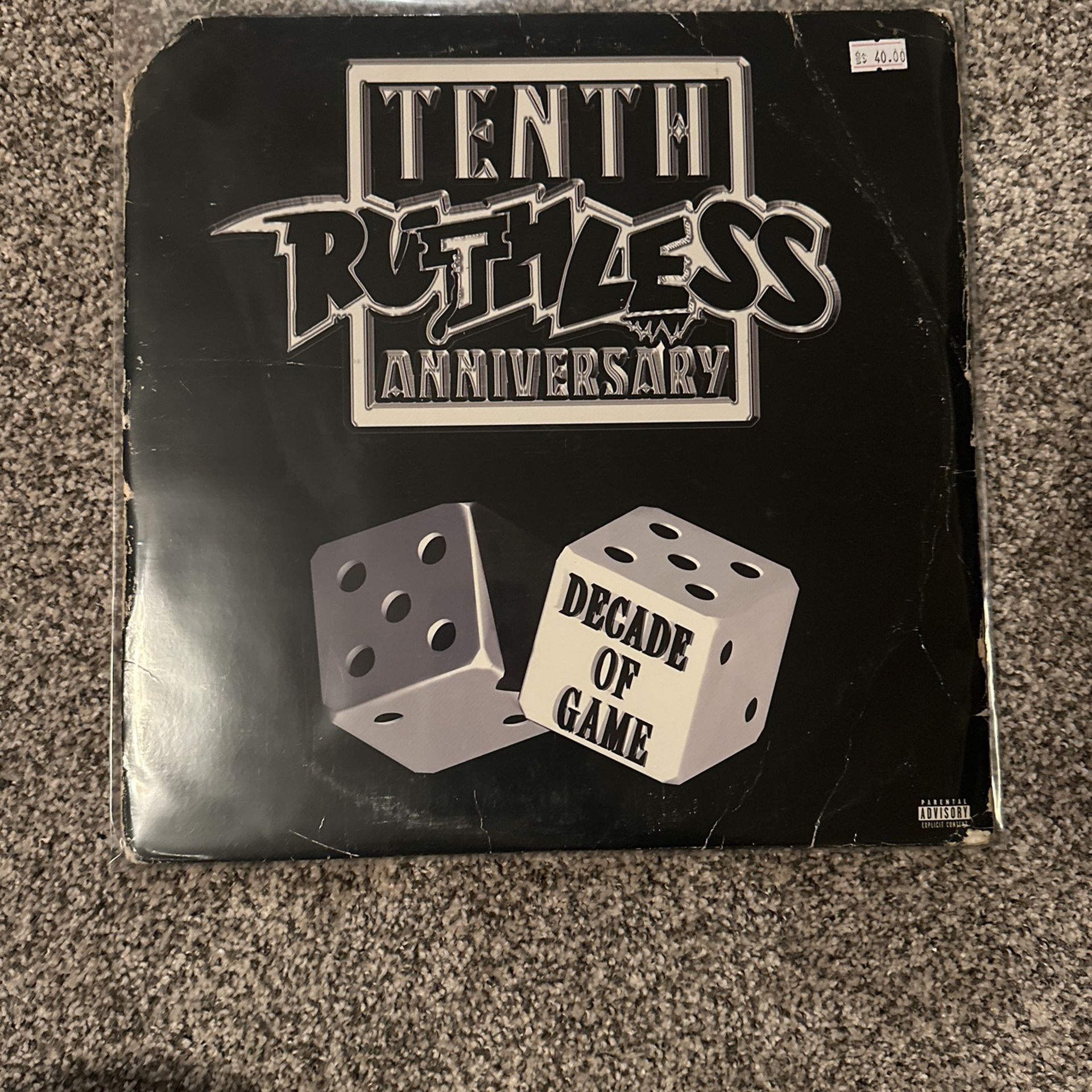 Tenth Anniversary Ruthless Records Vinyl Records 12” Eazy-E