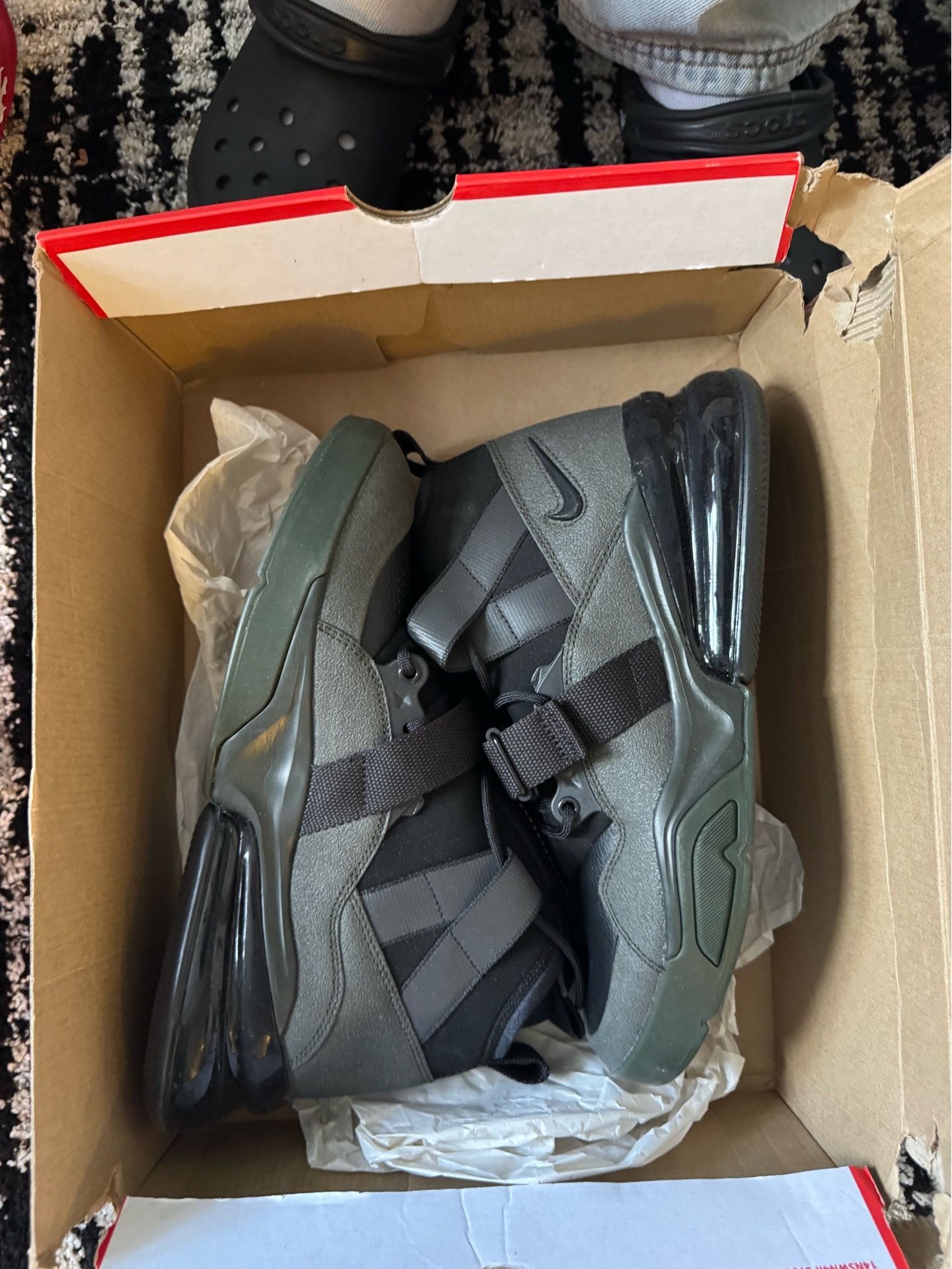 Nike Air Force 270 Utility in the 'Sequoia' colorway.