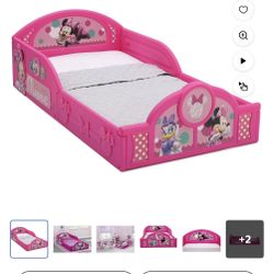 🌸 Minnie Mouse Toddler Bed + Sealy Mattress SET (2 Available) 🌸