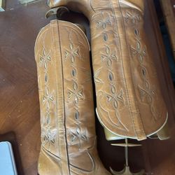 Vintage Dingo Boots Cowboy/girl Country Western Women's 8 M Made In USA Leather