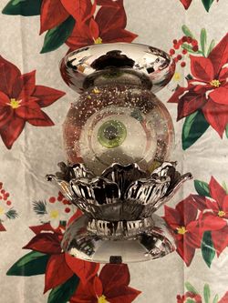 Bath & Body Works Water Globe Eye Pedestal 3-Wick Candle Holder