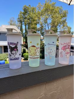 Sanrio character cups with lid