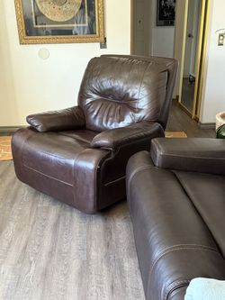 Brown Leather Recliner