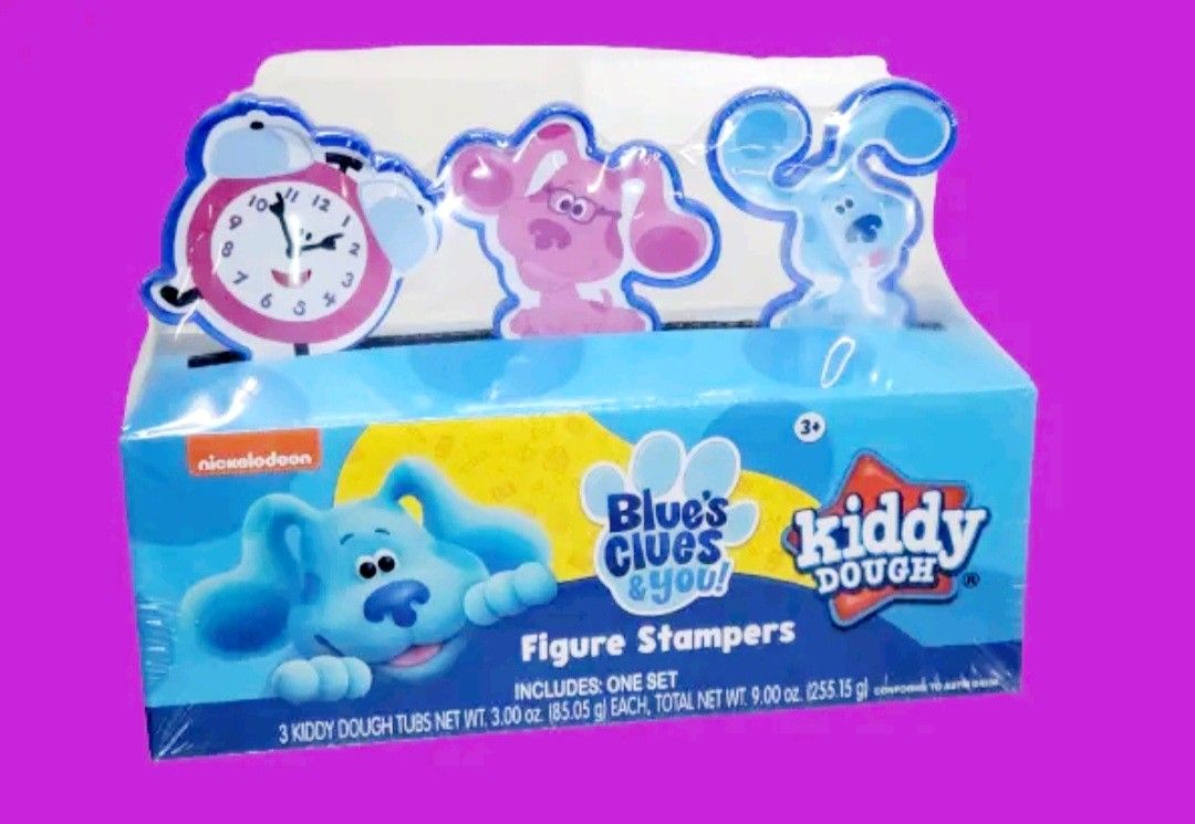 2 Blue's Clues Kiddy Dough Set w/ 3
