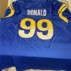 4X Rams Jersey Plain On The Front 