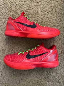 Size 14 (Pre owned, no box, missing insoles) - Nike zoom Kobe 6 protro reverse grinch