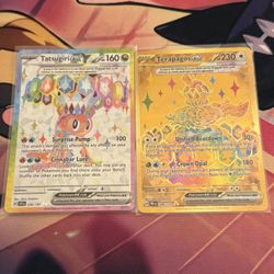 Tatsugiri ex and Terapagos EX 180/131 SV Prismatic Evolutions Holo Rare Pokémon Card NM/M