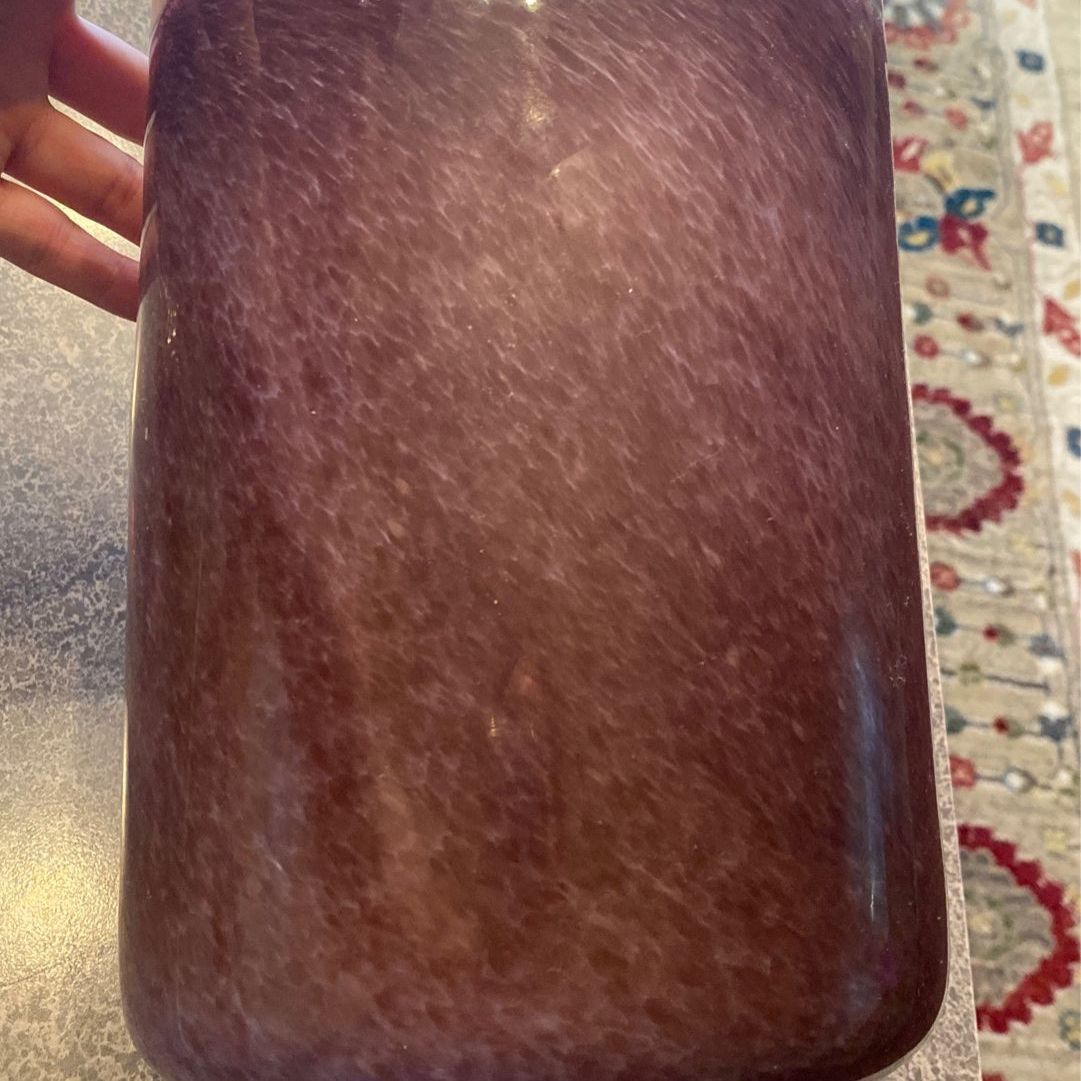 Purple glass vase, $3 Or Free With Any Purchase Over $5