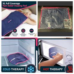 Extra Large Reusable Ice Pack 15” x 23.5” XL hot and cold therapy. Ice Blanket for Sleeping and Physical Therapy. Magic Gel