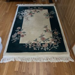 Vintage 100% Wool Rug