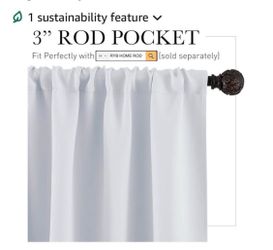 Curtains for Bedroom Living Room 72 inches Long, Thermal Insulated Privacy-2 panels 72-42