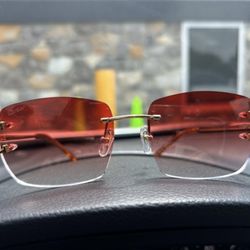 Red Cartier Sunglasses