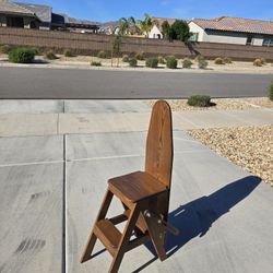 Rare Vintage Mid 1940's 3 In 1 Amish Made Franklin Chair