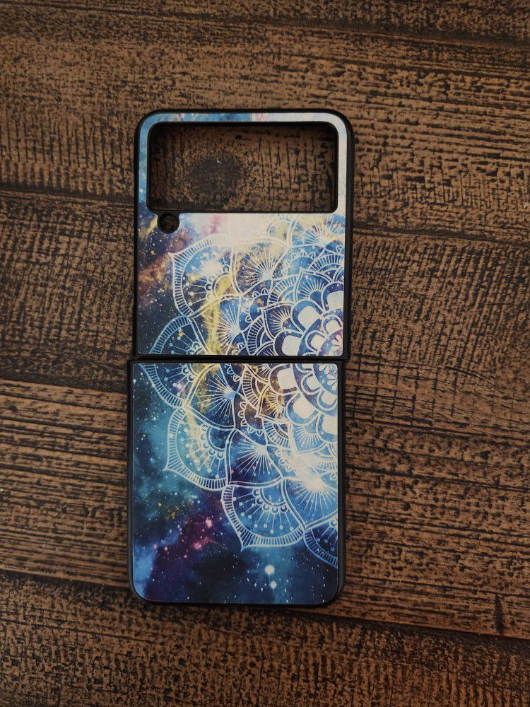 Galaxy Mandala Z Flip 3 Phone Case (Glow In The Dark)