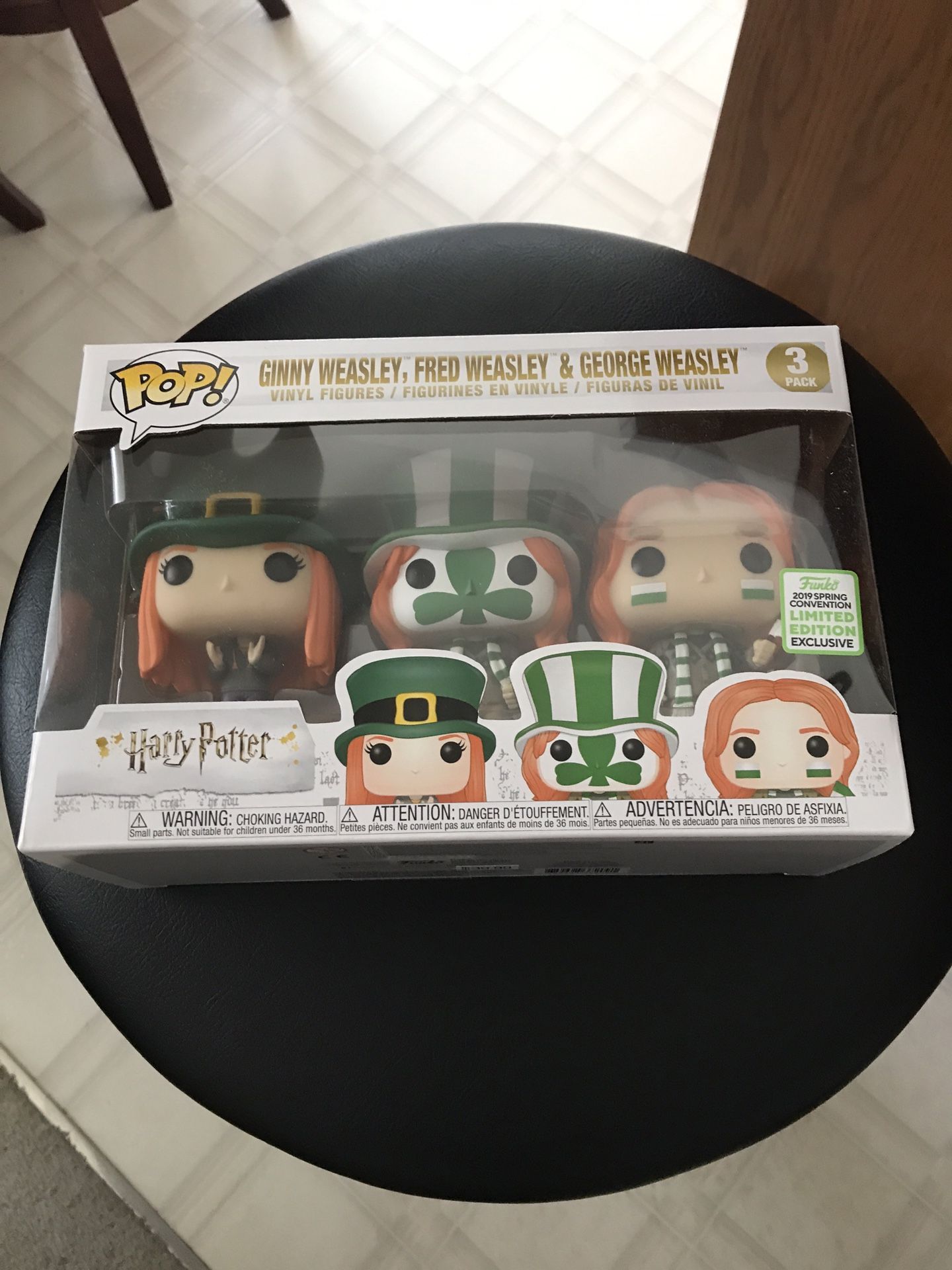 Funko pop convention exclusive 3 pack Harry Potter st Patrick's limited edition