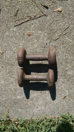 Pair 8 lb hand weights