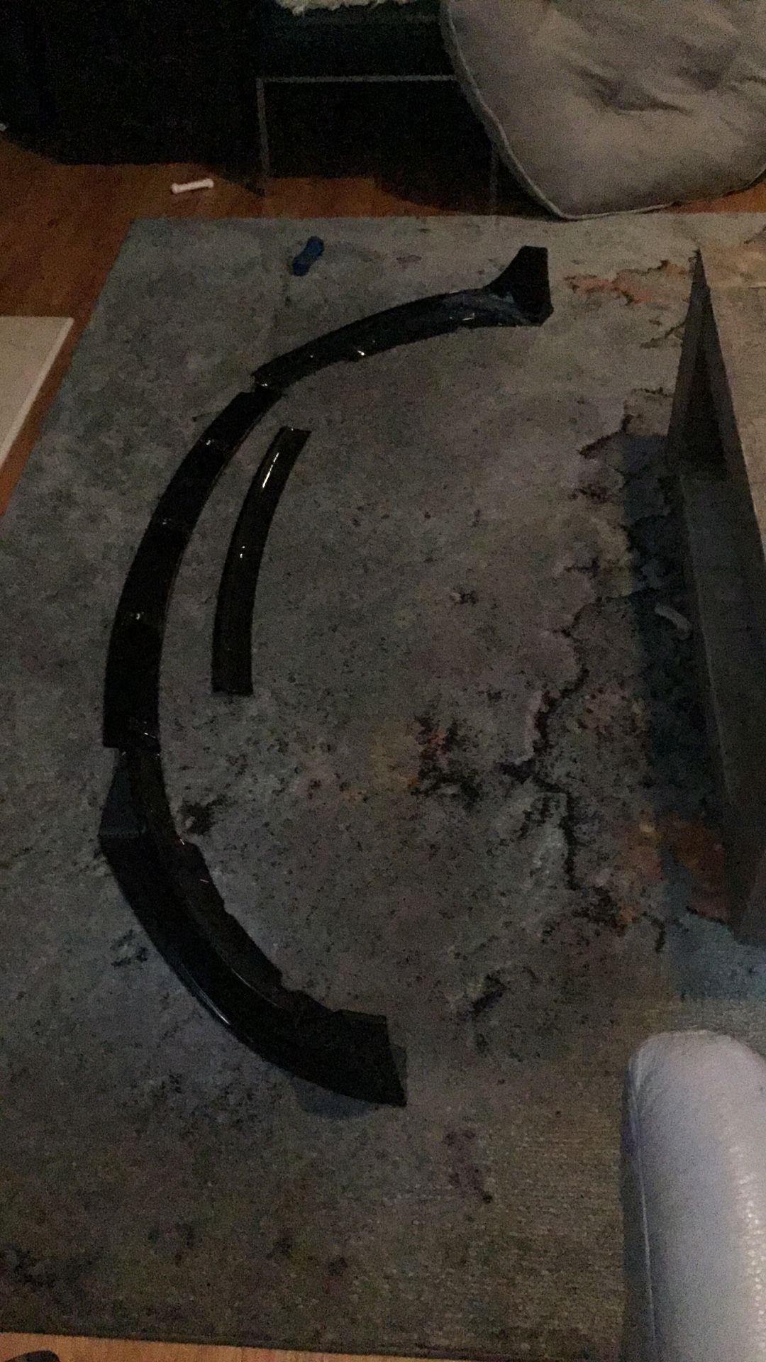 Front Lip Tesla Mod. 3 New. Black Gloss. Oem