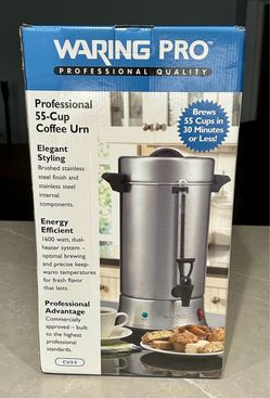 Waring Pro 55-Cup Coffee Urn, New in Box